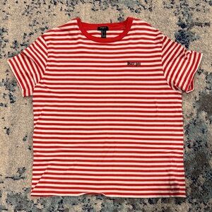 Forever 21 Red and White Striped Tee
